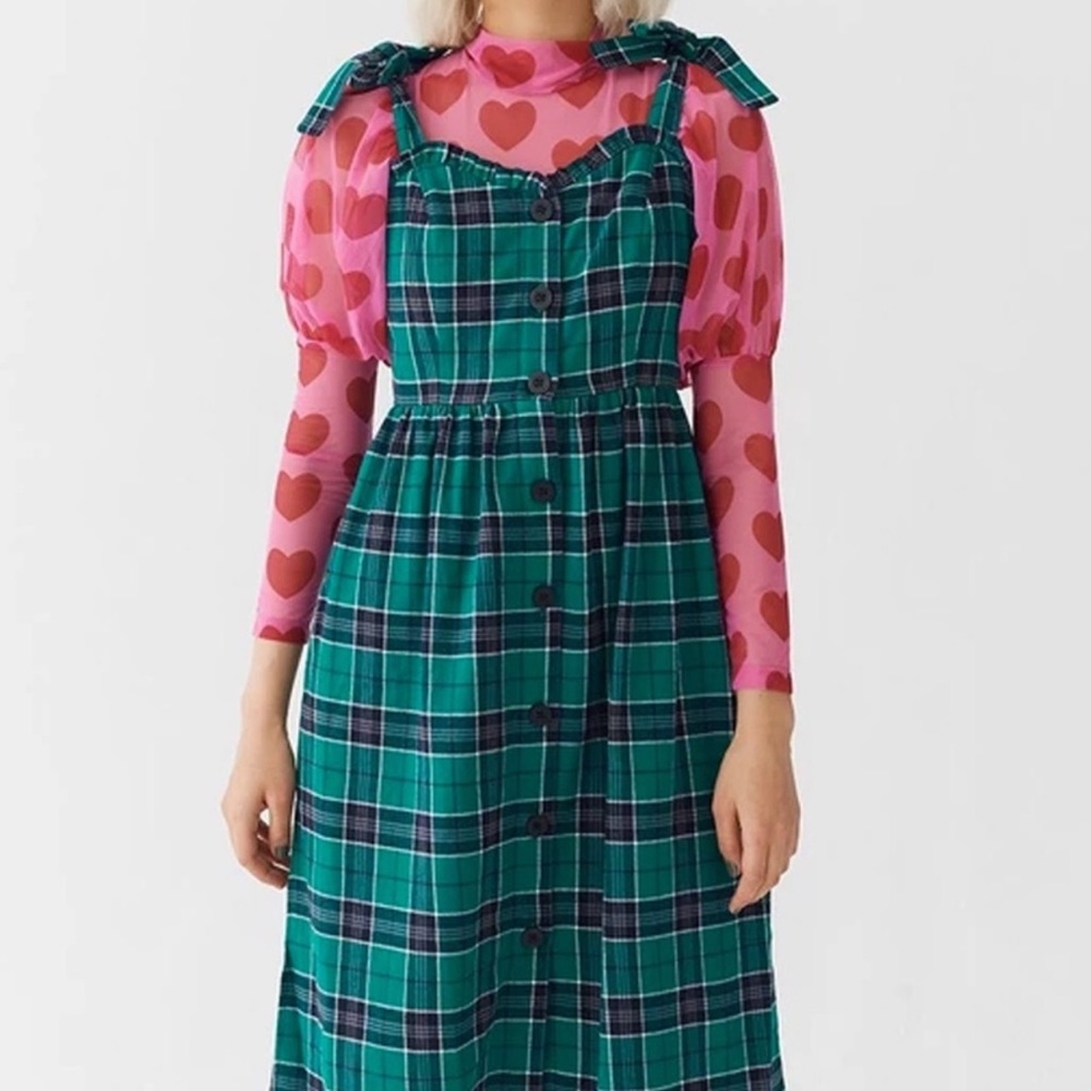 Lazy oaf green with envy midi dress